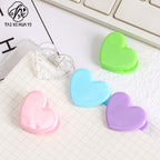 ins transparent mini love clip plastic test paper book folder heart-shaped decorative photo clip sticky note clip