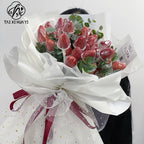 bronzing sequins star and moon yarn flower bag flower yarn floral materials flower gifts venue arrangement universal decorative mesh yarn