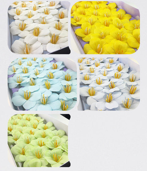 Soap flower tulip new bouquet flower accessories simulated flower gifts open tulip with flower embellishment