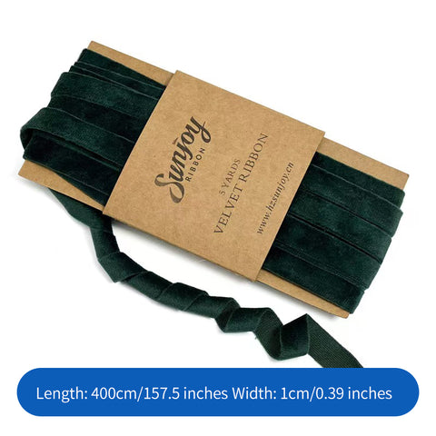 Dutch Velvet Ribbon Roll Modern Velvet Gift Ribbon for Handmade Craft Ornaments Wedding Gift Wrapping