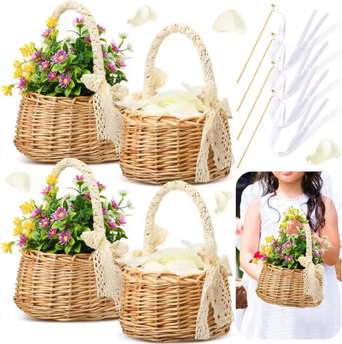Willow Hand Woven Modern Hanging Eco-Friendly Rattan Kitchen Storage Customized Design Shape Flower Shop Basket Small Basket