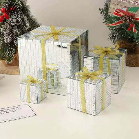 Customized Portable Pink Square Paper Gift Box with UV Coating Bow Mug Set Pen Wine Lid