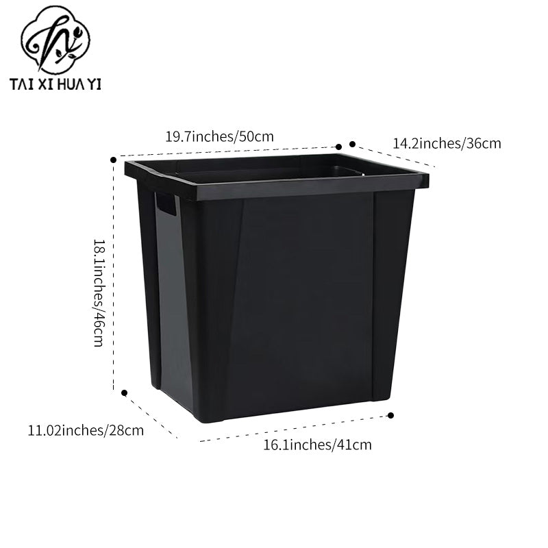 French bucket, plastic drop-resistant flower bucket, large waking flower bucket, liftable black bucket, flower shop ornament wholesale.