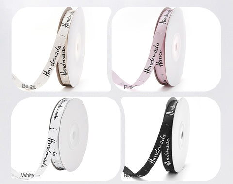 Wholesale Eco-friendly Polyester Printed Handmade Single Face Slogan Cake Decorative Ribbon Wedding