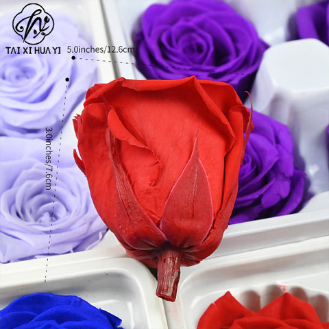 Flower directly from the manufacturer Yunnan Baohua rose head newcomers must buy eternal flower rose B grade 2-3cm flower head