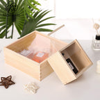 Holiday light luxury high-grade wooden flower box, flower sunflower arrangement square gift box, flower shop DIY floral materials