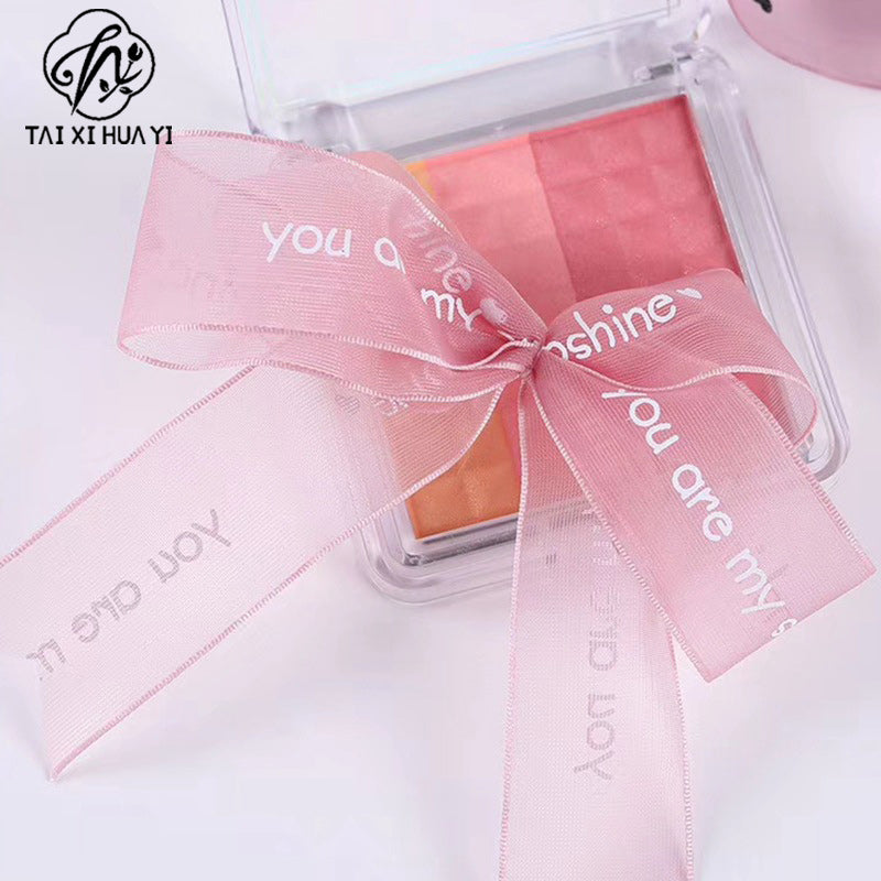 Baking ribbon cake box strap gift decorative ribbon happy birthday flower snow yarn with floral edge dye รูปสินค้าหลัก