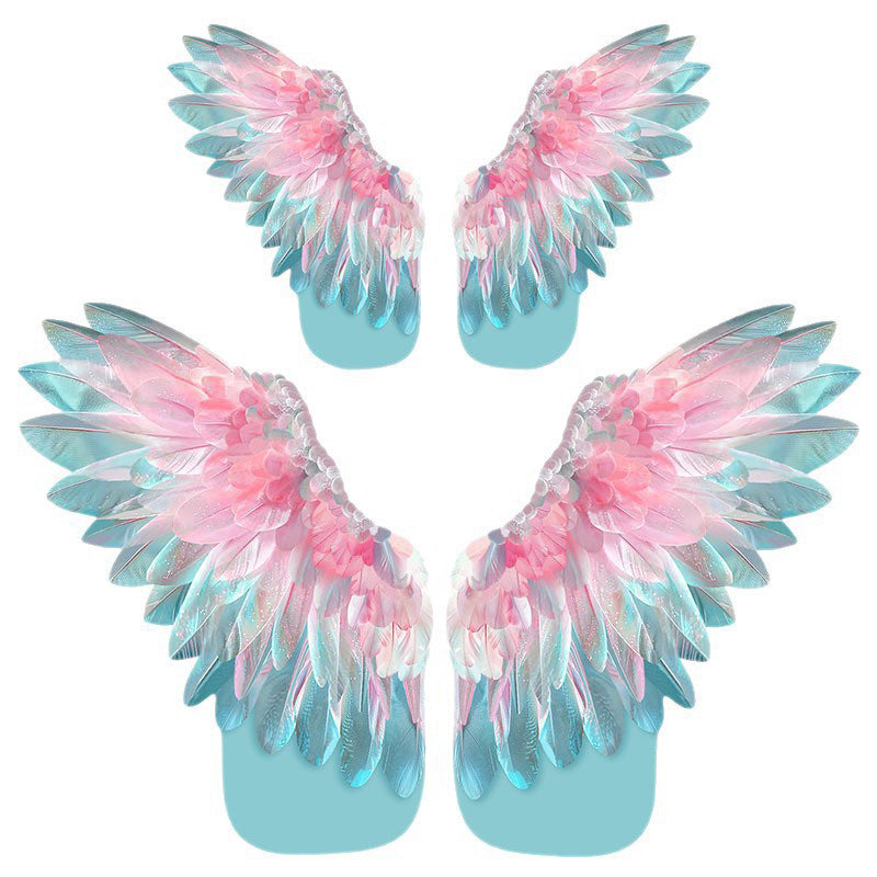Birds and Sky Shaping Feather Wings Wrapping Paper Flower Bouquet Handmade DIY Floral Materials Mother's Day