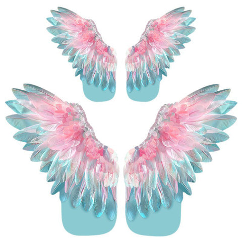 Birds and Sky Shaping Feather Wings Wrapping Paper Flower Bouquet Handmade DIY Floral Materials Mother's Day