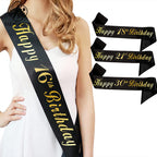 Cross-border Special for Birthday Bachelorette Party Birthday Boy Birthday Boy Shoulder Strap with Stars Etiquette Strap