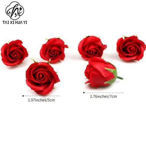 Valentine's Day gift simulated rose gift box with base three-layer soap flower handmade material package soap flower wholesale