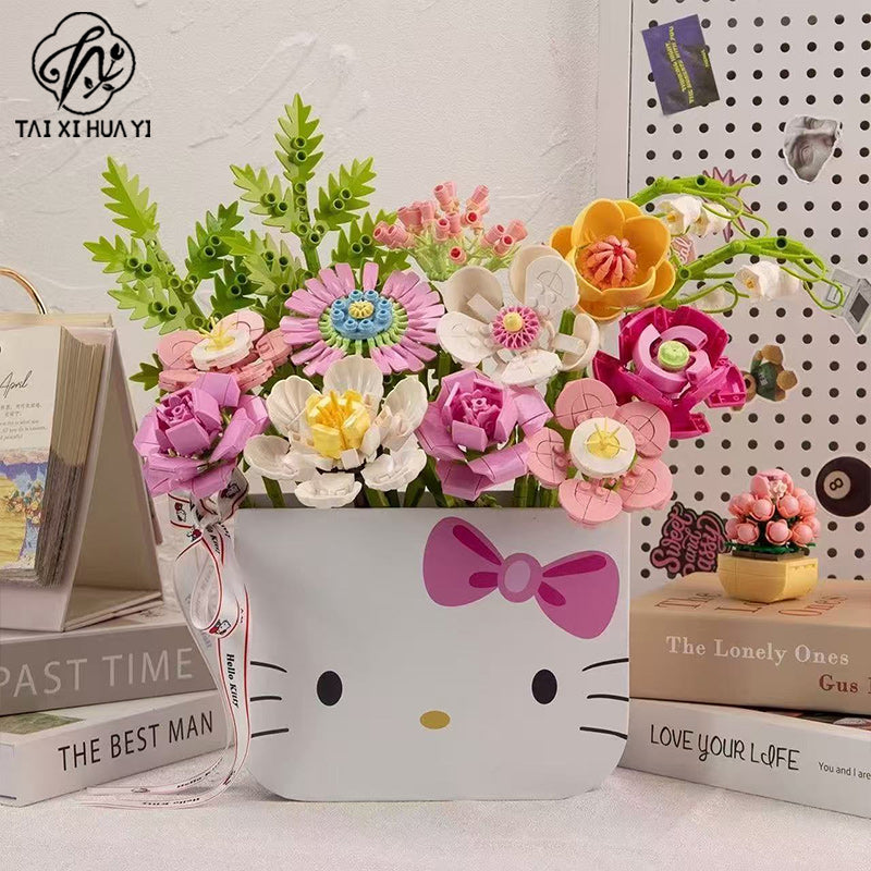 Children's day helloKitty bow wrapping paper DIY flower shop bouquet bag flower paper card material