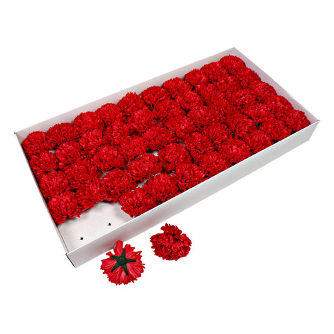 Soap flower head, carnation soap flower, artificial flower head, flower head festival bouquet gift box, DIY materials, flowers