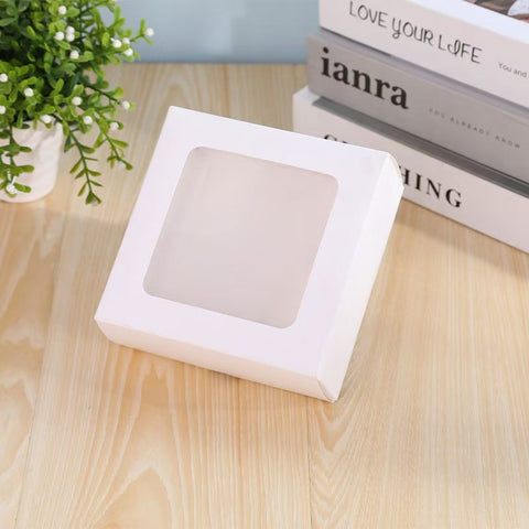 Wholesale Colorful Portable Cake Box with Window Trapezoid Shape for Food Shipping & Gift Packaging