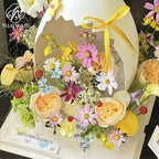 New floral eggshell broken shell day broken egg bouquet flower box birthday cake gift box flower packaging box