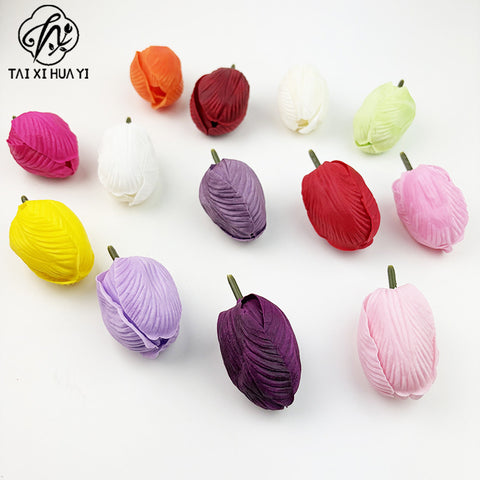 New product simulation tulip flower head soap flower mother's day send mother arrangement flower accessories handmade materials