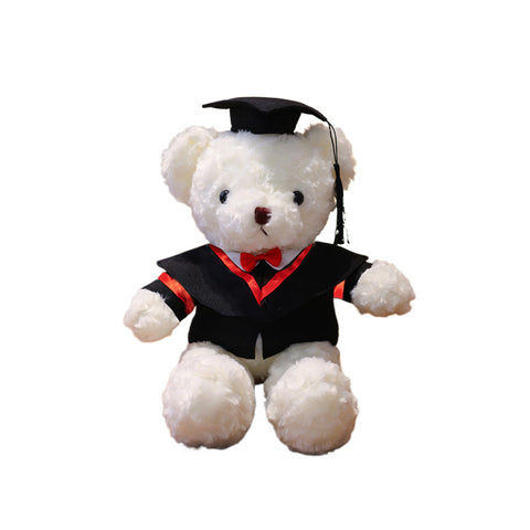 Dr. Bear doll bachelor suit teddy bear doll school gift plush toy graduation season gift bear