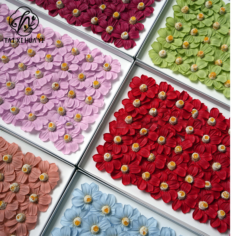 New Gesang Flower Soap Flower Cosmos Immortal Flower Soap Flower, Handmade Bouquet DIY Material, Decorative Ornament
