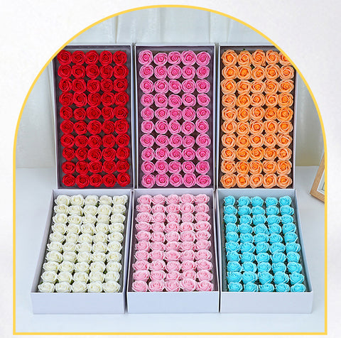 Thumbflower boxed mini soap rose bouquet, Valentine's Day gift decoration materials, wholesale preserved flowers