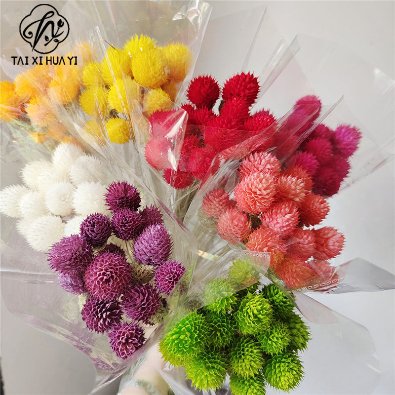 Thousand days red strawberry dried flower eternal flower bouquet packaging accessories home flower arrangement decoration flower shop package flower material