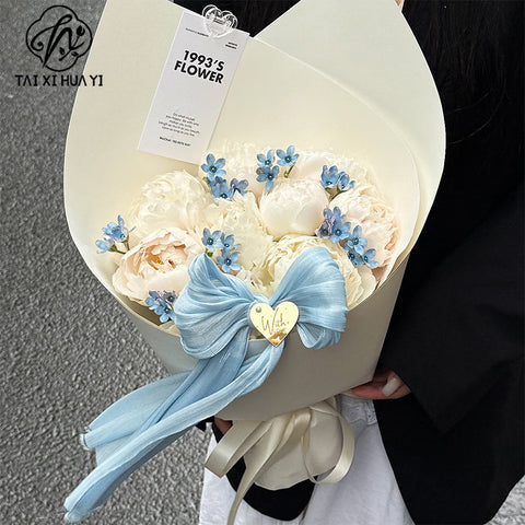 New product letter gold elevator card decoration ins wind acrylic listing flower shop accessories flower decoration materials wholesale