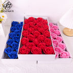 Soap flower five-layer soap rose head Valentine's Day DIY bouquet gift box packaging material simulation head high simulation