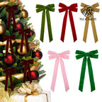 Luxury Velvet Ribbon Wreath with Tied Bows for Gift Packaging Christmas Valentine's Day & Wedding Decorations