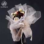 bronzing sequins star and moon yarn flower bag flower yarn floral materials flower gifts venue arrangement universal decorative mesh yarn