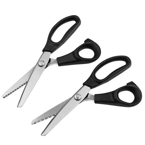 Tooth cloth scissors triangular dog teeth serrated tailor scissors handmade lace scissors arc wave scissors thread serrated scissors