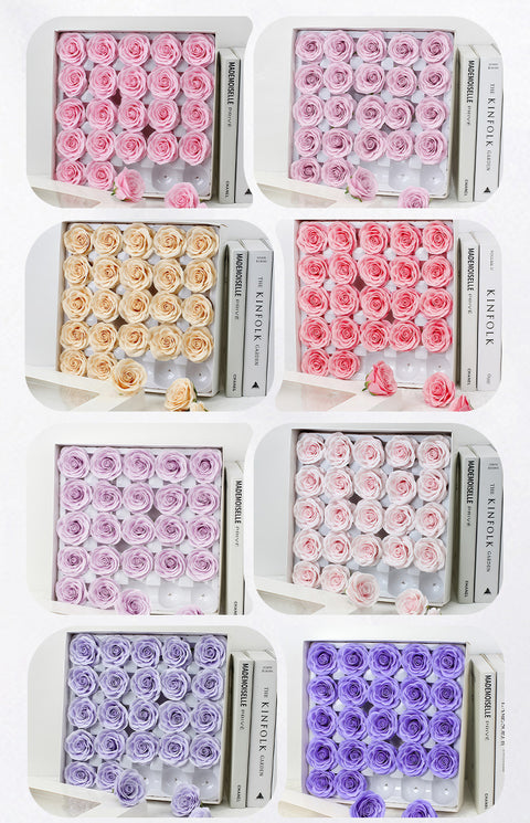 Taixi wholesale seven-layer awakening soap flower rose head simulation immortal flower rose handmade DIY bouquet material
