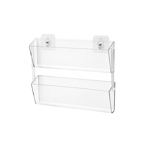 Internet celebrity wall-mounted card storage rack, fully transparent acrylic flower shop bouquet greeting card finishing rack floral materials
