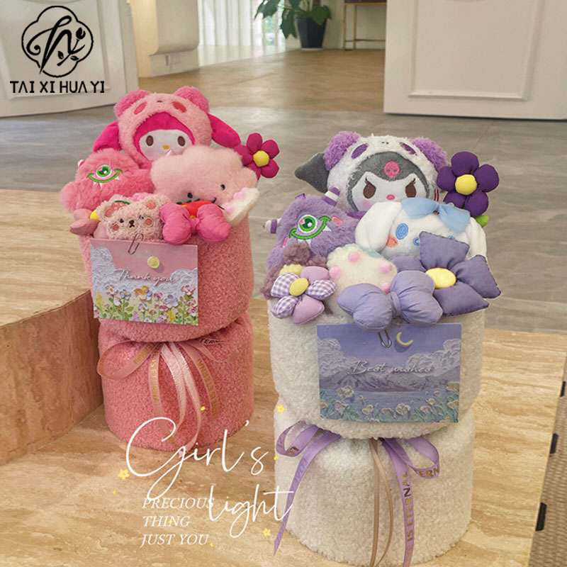 Factory Direct Supply Butter Bear Doll Bouquet UV Resistant Knit Valentine's Day Birthday Gift
