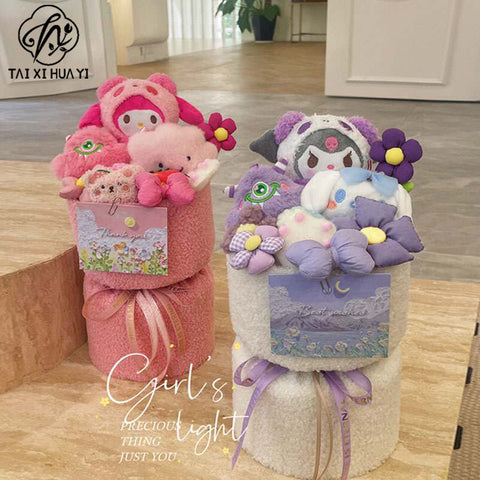 Factory Direct Supply Butter Bear Doll Bouquet UV Resistant Knit Valentine's Day Birthday Gift