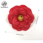 Christmas camellia fragrant soap flower large flower head soap flower gift box, bouquet decoration, artificial flower DIY materials wholesale