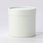 Very Popular Modern Luxury Hug Bucket Small Pure White Pink Recyclable Handmade Vanishing Cardboard Cylinder Flower Box for