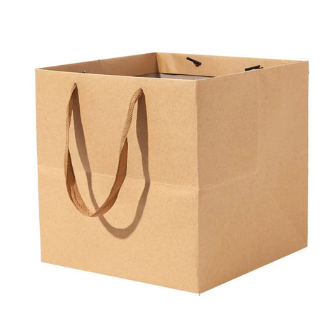 Cross-border kraft paper bag small gift bag flower tote bag cake packaging bag clothing oversized gift bag wholesale