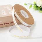 Valentine's Day flower shop floral supplies English threaded ribbon DIY bouquet ribbon material spot wholesale