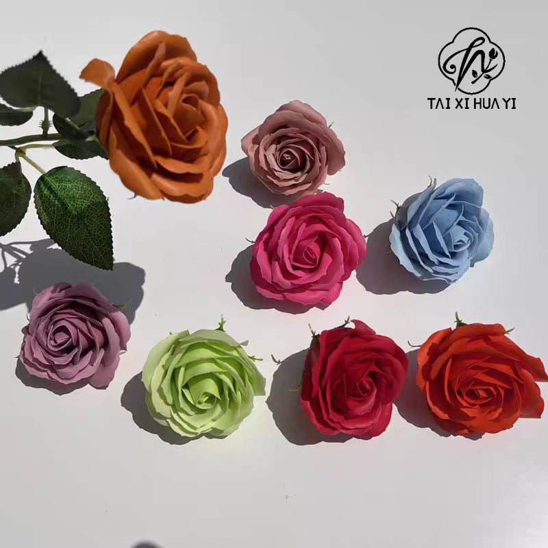 Artificial flower five-layer rose soap flower large flower head soap flower gift box bouquet flower shop festival supplies manufacturer wholesale รูปสินค้ารอง