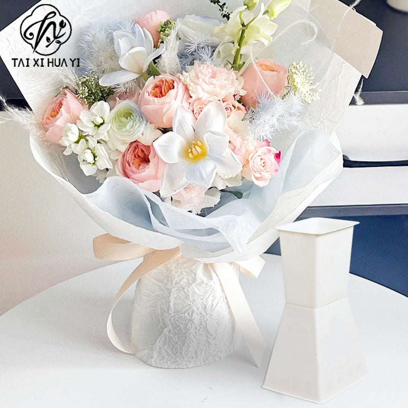 Square Dun Dun Flower Arrangement Artifact Square Flower Arrangement Quiver Flower Shop Festival Bouquet Sword Barrel Plastic Arrangement Flower Base