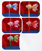 Guochao Dragon Boat Festival Goldfish Koi Sachet Pendant Embroidered Tassel Sachet Portable Pendant Purse Activity Small Gifts