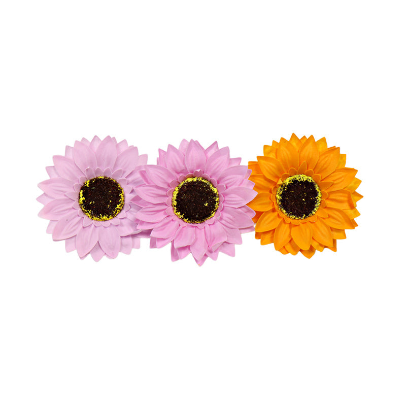 Christmas big daisy soap flower head daylight chrysanthemum bouquet gift box decoration simulation DIY material flower material wholesale