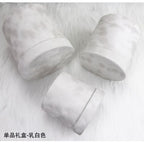 Factory Direct Sales Modern Luxury Wedding Gift Box Cylinder Velvet Flower Bucket Three-Piece Hug Bucket Cardboard + Velvet