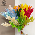 Orange leaf eternal flower ins wind home decoration DIY bouquet with materials Yunnan wholesale orange leaf orange leaf dried flower bouquet