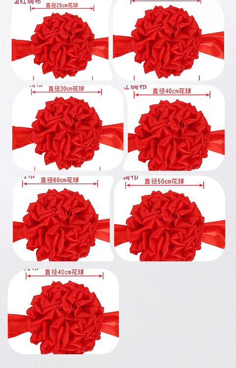 The opening of the big safflower ball, the ribbon cutting award, the unveiling of the red hydrangea wedding car, the new car, the car delivery, and the housewarming door