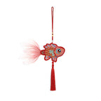 Guochao Dragon Boat Festival Goldfish Koi Sachet Pendant Embroidered Tassel Sachet Portable Pendant Purse Activity Small Gifts