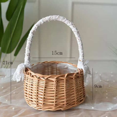 Willow Hand Woven Modern Hanging Eco-Friendly Rattan Kitchen Storage Customized Design Shape Flower Shop Basket Small Basket
