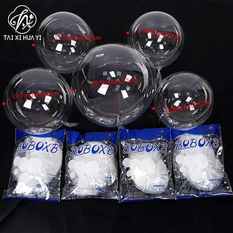 Bobo ball Internet celebrity balloon Transparent balloon 18 inch 20 inch 24 inch 36 inch bag round Bobo ball night market factory direct sales