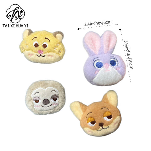 Zootopia Lightning Judy Leopard Police Officer Fox Nick Cute Cartoon Plush Doll Pendant Pendant Keychain
