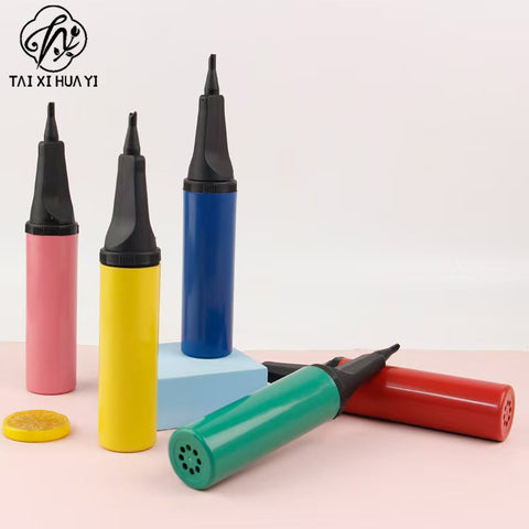 Plastic flat nozzle pump, manual hand pump, balloon macaron inflatable cylinder wholesale directly from the manufacturer