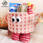 Dopamine woven storage basket desktop living room entrance ornament large capacity small monster snacks doll storage basket